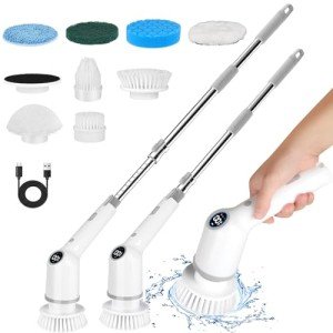Skeufy Electric Spin Scrubber with 8 Heads