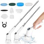 Skeufy Electric Spin Scrubber with 8 Heads
