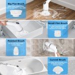 Skeufy Electric Spin Scrubber with 8 Heads