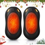 WHATOOK Rechargeable Magnetic Hand Warmers - 2 Pack
