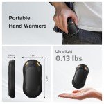 WHATOOK Rechargeable Magnetic Hand Warmers - 2 Pack