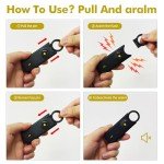 TOWODE 135dB Personal Safety Alarm Keychain