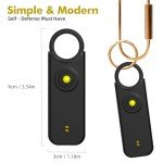 TOWODE 135dB Personal Safety Alarm Keychain