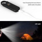 TOWODE 135dB Personal Safety Alarm Keychain