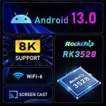 H96 Max Android TV Box with 8K HDR10+Support