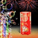 Colorful LED Fireworks Bubble Machine for Parties