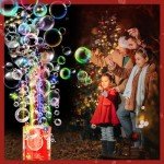 Colorful LED Fireworks Bubble Machine for Parties