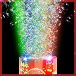 Colorful LED Fireworks Bubble Machine for Parties