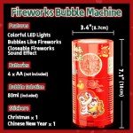 Colorful LED Fireworks Bubble Machine for Parties
