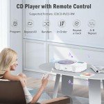 Bluetooth Portable CD Player with FM Radio