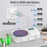 Bluetooth Portable CD Player with FM Radio