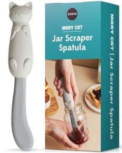 Cute Silicone Jar Scraper Spatula for Foodies