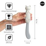 Cute Silicone Jar Scraper Spatula for Foodies