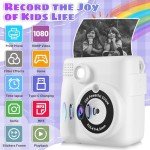 Instant Print Kids Camera with 16X Zoom & Accessories
