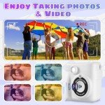 Instant Print Kids Camera with 16X Zoom & Accessories