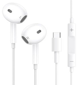 USB C Earphones with Microphone and Volume Control