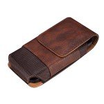 Leather Phone Holster with Belt Clip - 6.5