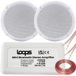 Bluetooth Amplifier with 2 Ceiling Speakers Kit