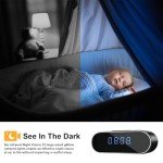 1080P WiFi Hidden Spy Camera Clock with Night Vision