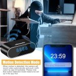 1080P WiFi Hidden Spy Camera Clock with Night Vision