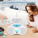 Bluetooth Portable CD Player Boombox with FM Radio