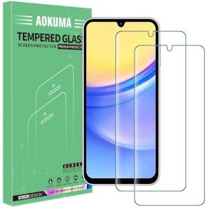 AOKUMA Tempered Glass Screen Protector for Galaxy A15