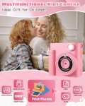 CKATE Instant Print Kids Camera - Flamingo Pink