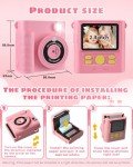 CKATE Instant Print Kids Camera - Flamingo Pink