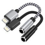 iPhone Lightning to 3.5mm Headphone Adapter 2-Pack