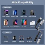 iPhone Lightning to 3.5mm Headphone Adapter 2-Pack