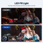 4K Camcorder with 18X Zoom and Flip Screen