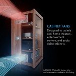 Quiet Cooling Fan System with Thermostat for AV Cabinets