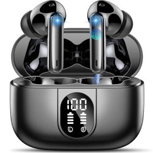 Csasan Bluetooth 5.3 Wireless Earbuds with Noise Cancelling