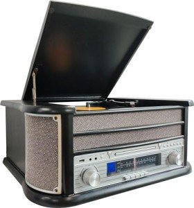 Denver 8-in-1 Retro Bluetooth Record Player System
