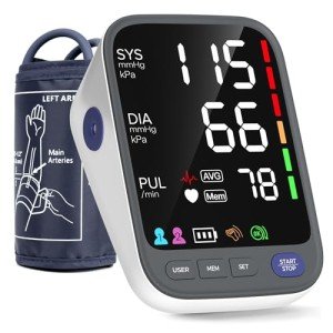 Blood Pressure Monitor with Large Display & Memory
