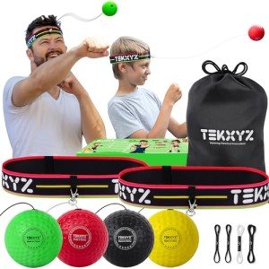 TEKXYZ Family Pack Reaction Balls with Headband