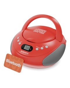OAKCASTLE CD250 Red Portable Bluetooth Boombox