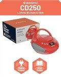 OAKCASTLE CD250 Red Portable Bluetooth Boombox