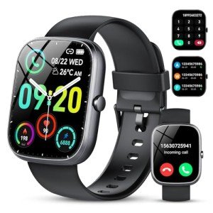 Smartwatch with Call Function, Fitness Tracking, IP68 Waterproof