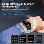 Smartwatch with Call Function, Fitness Tracking, IP68 Waterproof