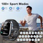 Smartwatch with Call Function, Fitness Tracking, IP68 Waterproof