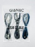 3-in-1 Nylon Braided Multi Charger Cable - 3 Pack