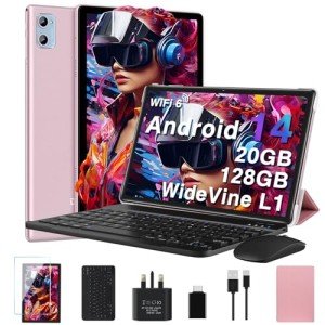 10-Inch Android Tablet with Keyboard & Mouse