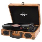 VIFLYKOO Bluetooth Vinyl Turntable with Speakers