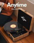 VIFLYKOO Bluetooth Vinyl Turntable with Speakers