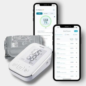 Bluetooth Blood Pressure Monitor with Smartphone App