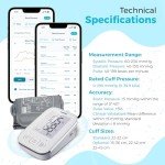 Bluetooth Blood Pressure Monitor with Smartphone App