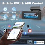 CHORTAU 4K Dual Dash Cam with Night Vision