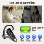 Bluetooth V5.4 Headset with Noise Canceling Mic