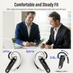 Bluetooth V5.4 Headset with Noise Canceling Mic